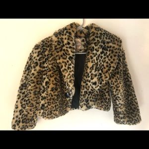Vintage Cheetah Faux Fur Coat